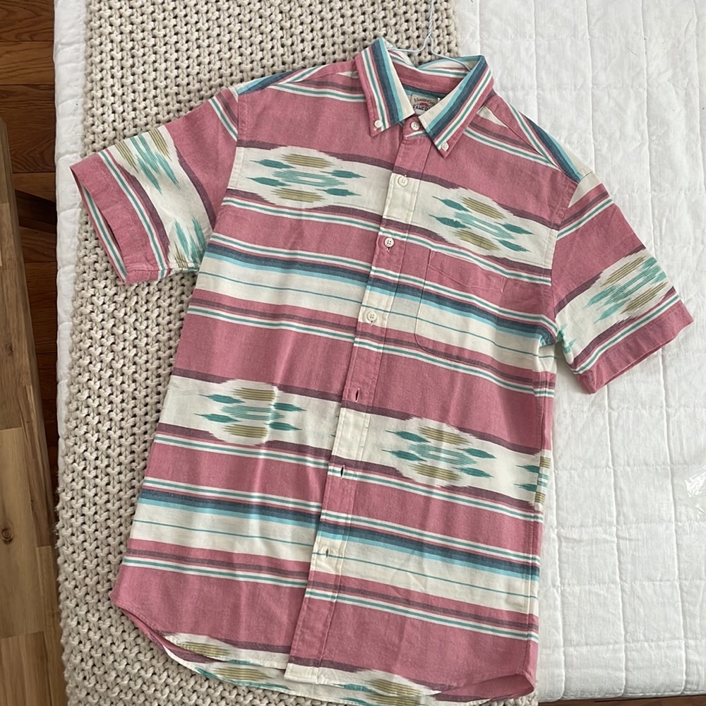 Men’s Faherty Button Up- SS COAST